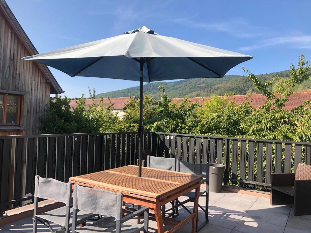 ריקוויר Appartement 2 Chambres Au Coeur Du Vignoble Avec Terrasse מראה חיצוני תמונה